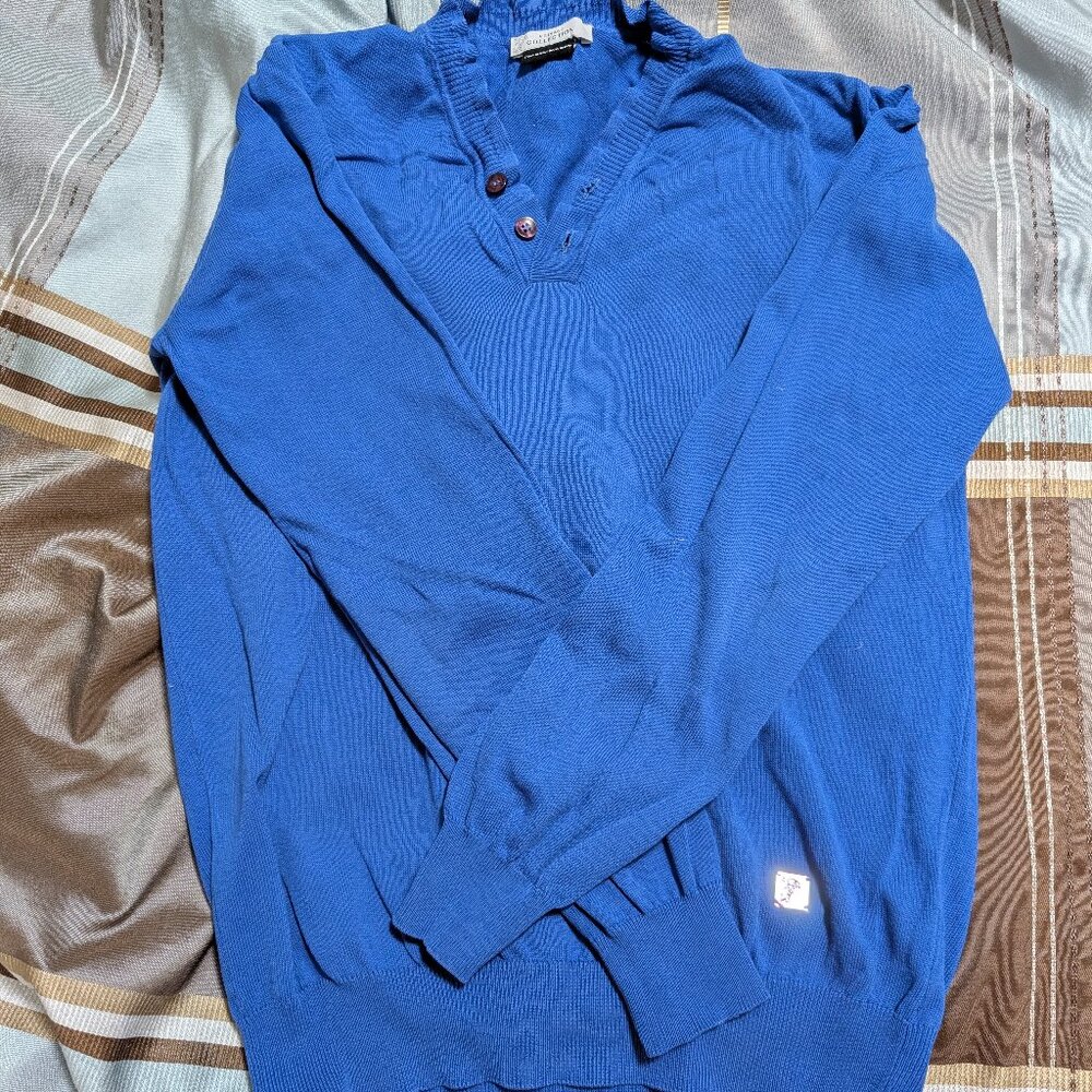 Mens Blue Versace Collection Sweater Size Medium